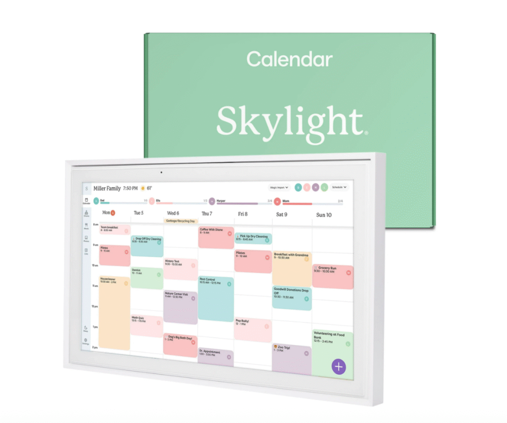 Touchscreen family calendar